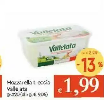 Galassia Vallelata Treccia Di Mozzarella 220 G(ml) offerta
