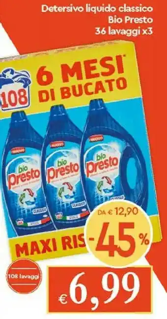 Galassia Presto Detersivo Liquido offerta