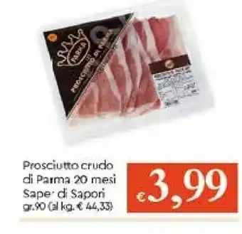Saper Di Sapori - Prosciutto Di Parma DOP Stagionatura Minima 20 Mesi 90 G(ml)