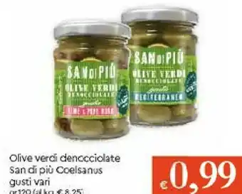 Galassia Coelsanus Olive Verdi Denocciolate Sandi Più offerta