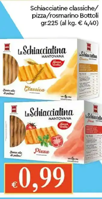 Galassia Bottoli Schiacciatine Classiche/ Pizza/rosmarino offerta
