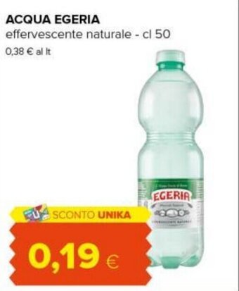 Tigre ACQUA EGERIA effervescente naturale - cl 50 offerta