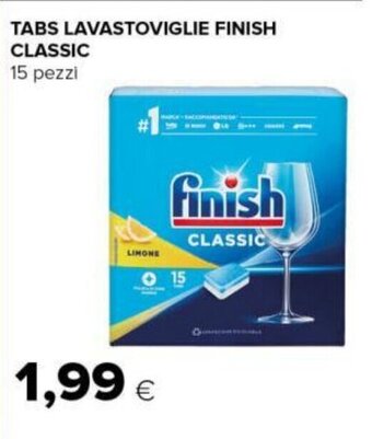 Tigre TABS LAVASTOVIGLIE FINISH CLASSIC 15 pezzi offerta