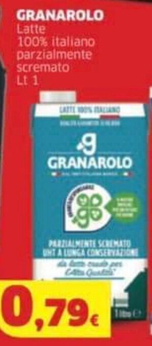 Mercati Alimentari GRANAROLO Latte 100% italiano parzialmente scremato Lt 1 offerta