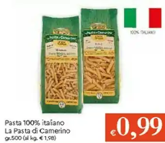 Galassia La pasta di camerino Pasta 100% Italiano offerta