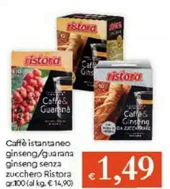 Galassia Ristora Caffè & Ginseng Da Zuccherare Senza Glutine offerta