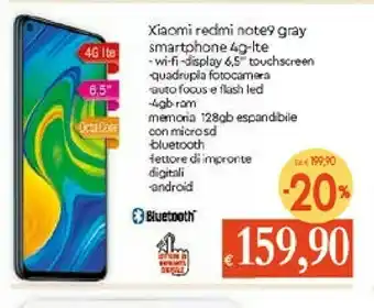 Xiaomi Redmi Note 9 Gray
