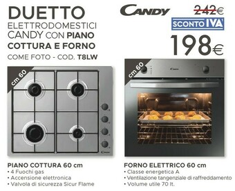 Mondo Convenienza Candy Forno Elettrico 60 Cm offerta