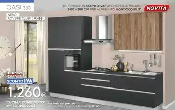 Mondo Convenienza Nero Rovere Club Cucina offerta