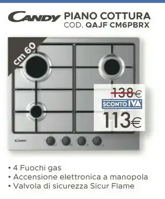 Mondo Convenienza Candy Piano Cottura QAJF CM6PBRX offerta
