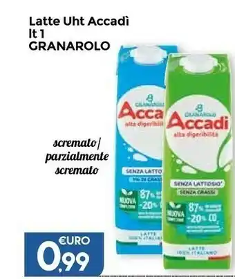 Marketpiù Accadì Latte Granarolo offerta