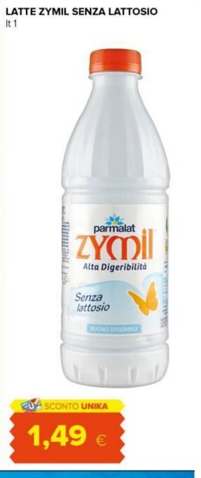 Tigre LATTE ZYMIL SENZA LATTOSIO lt 1 offerta