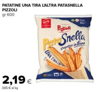 Tigre PATATINE UNA TIRA L'ALTRA PATASNELLA PIZZOLI gr 600 offerta