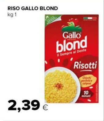 Tigre RISO GALLO BLOND kg 1 offerta