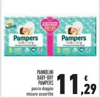 Conad Superstore Pampers Pannolini Baby Dry Pacco Doppio offerta