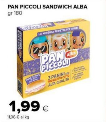 Tigre PAN PICCOLI SANDWICH ALBA gr 180 offerta