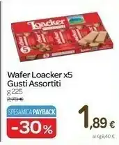 Carrefour Loacker Loacker - Wafer Milk 225 g(ml) offerta