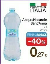 Carrefour Sant'anna Acqua Naturale offerta