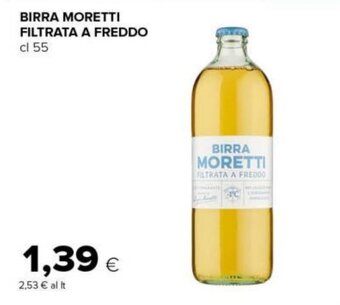 Tigre BIRRA MORETTI FILTRATA A FREDDO cl 55 offerta
