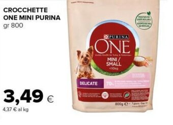 Tigre CROCCHETTE ONE MINI PURINA gr 800 offerta