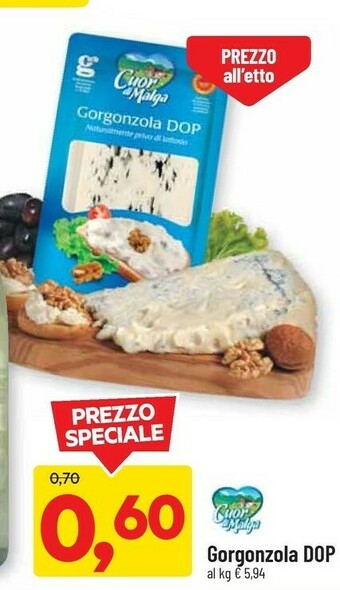 DPiù Cuor di malga Gorgonzola Dop offerta