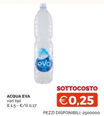 Mercatò Extra ACQUA EVA vari tipi lt. 1,5 offerta