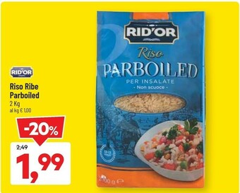 DPiù Rid'Or Riso Ribe Parboiled 2000 G offerta
