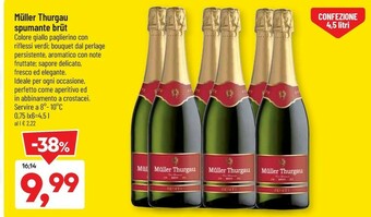 DPiù Muller Thurgau Spumante Brut offerta