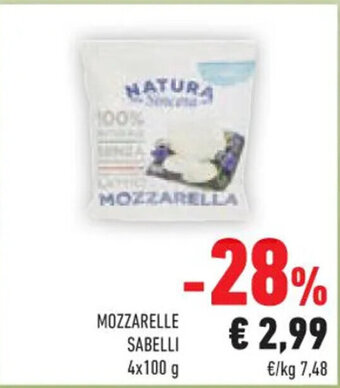 Conad MOZZARELLE SABELLI 4x100 g offerta