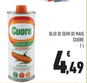 Conad OLIO DI SEMI DI MAIS CUORE 1 l offerta