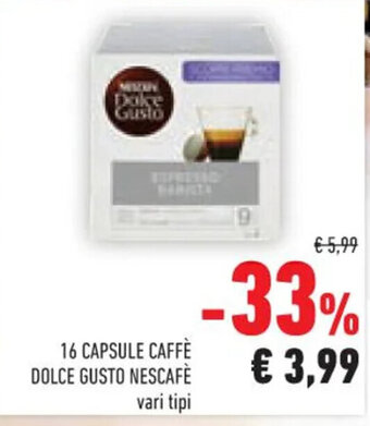 Conad 16 CAPSULE CAFFÈ DOLCE GUSTO NESCAFÈ vari tipi offerta