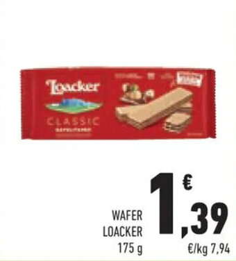 Conad WAFER LOACKER 175 g offerta