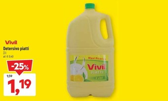 DPiù Vivil Detersivo Piatti offerta