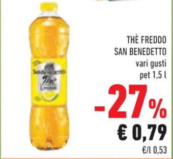 Conad THE FREDDO SAN BENEDETTO vari gusti pet 1,5 l offerta