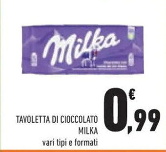 Conad TAVOLETTA DI CIOCCOLATO MILKA offerta