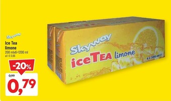 DPiù Skyway Ice Tea Limone offerta