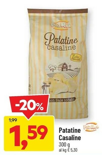 DPiù Più rok Patatine Casaline Con Sale Iodato offerta