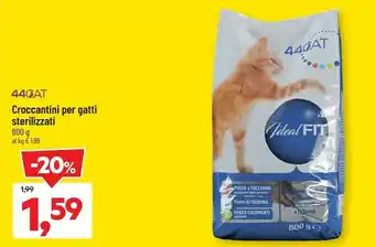 DPiù 44gat Croccantini Per Gatti Sterilizzati offerta
