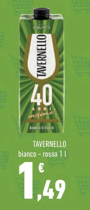 Conad TAVERNELLO bianco - rosso 1 l offerta
