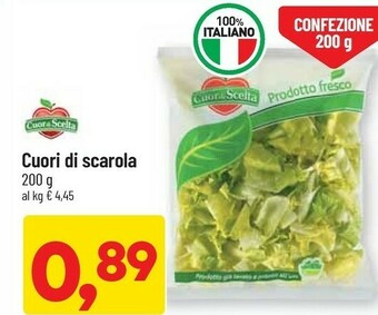 DPiù Cuor di scelta Cuori Di Scarola 200g offerta