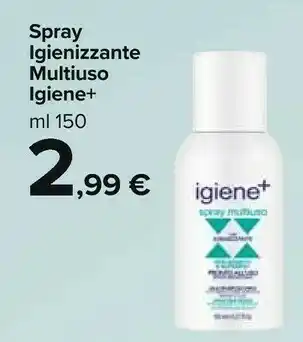 Carrefour Fissan Igiene+ Spray Igienizzante Spray Multiuso 150 Ml offerta