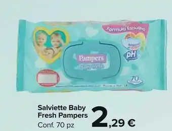 Carrefour Pampers Salviette Baby Fresh offerta