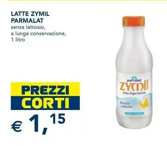 Esselunga Parmalat Zymil Latte Intero Alta Digeribilità Senza Lattosio UHT 1000 G(ml) offerta