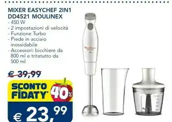 Esselunga Moulinex HBL EASYCHEF 2IN1 offerta