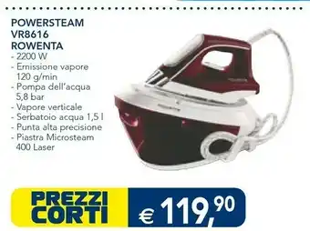 Esselunga Rowenta Powersteam Vr8616 offerta
