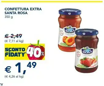 Esselunga Santa rosa Confettura Extra Albicocche 350 G(ml) offerta