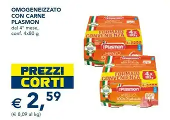 Esselunga Plasmon Omogeneizzato Con Carne offerta