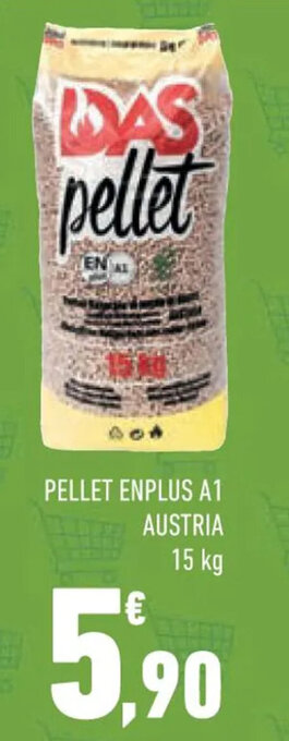 Conad PELLET ENPLUS A1 AUSTRIA 15 kg offerta