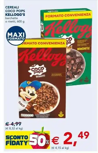 Esselunga Kelloggs Kellogg's Cereali Coco Pops offerta