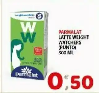 Mio Market Parmalat WeightWatchers Latte Scremato UHT 500 G(ml) offerta